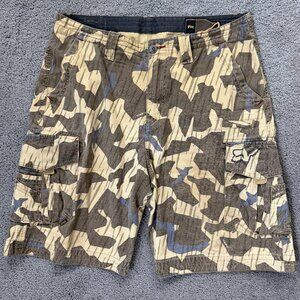 Fox Racing Vintage Camouflage Cargo Shorts - Men's Sz. W38- Baggy Slambozo Style